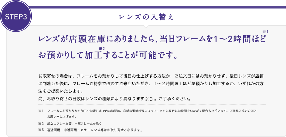 レンズ交換 メガネ専門店 和真 ワシン